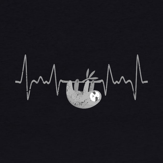 Heartbeat Sloth by shirtsyoulike